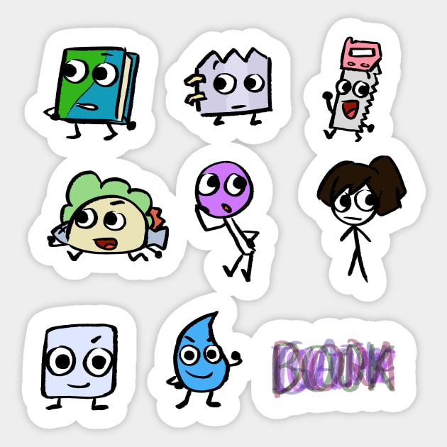 BFB BLEH GABOP Pack Sticker by MsBonnie